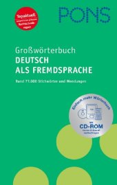 book PONS Großwörterbuch Deutsch als Fremdsprache: Ca. 77 000 Stichwörter und Wendungen  