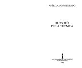 book Filosofía de La Técnica  