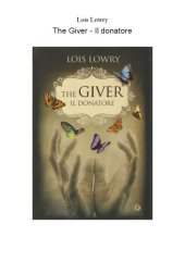 book The giver-Il donatore  