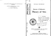 book Elements of Mathematics - Theory of Sets