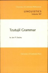 book Tzutujil grammar  