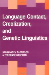 book Language Contact, Creolization, and Genetic Linguistics  