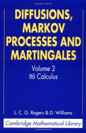 book Diffusions, Markov Processes and Martingales: Volume 2, Itô Calculus