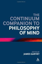 book The Continuum Companion to Philosophy of Mind (Continuum Companions)  