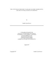 book The Contours of the Sonic Color-line: Slavery, Segregation, and the Cultural Politics of Listening, Ph.D. dissertation