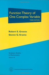 book Function Theory of One Complex Variable