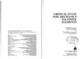 book Critical state soil mechanics via finite elements  