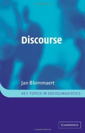 book Discourse: A Critical Introduction  