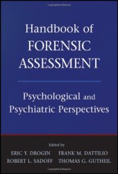 book Handbook of Forensic Assessment: Psychological and Psychiatric Perspectives  