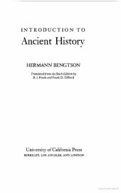 book Introduction to Ancient History  