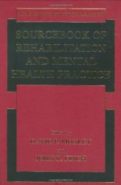 book Sourcebook of Rehabilitation and Mental Health Practice  