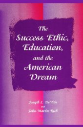 book The success ethic, education, and the American dream  