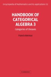 book Handbook of Categorical Algebra 3: Categories of Sheaves  