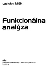 book Funkcionálna analýza  