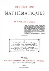 book Récréations mathématiques, volume 3