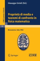 book Proprietà di media e teoremi di confronto in fisica matematica