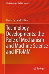 book Technology Developments: the Role of Mechanism and Machine Science and IFToMM 