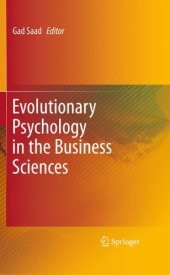 book Evolutionary Psychology in the Business Sciences    