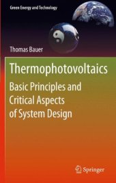 book Thermophotovoltaics: Basic Principles and Critical Aspects of System Design 