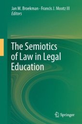 book The Semiotics of Law in Legal Education    