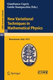 book New Variational Techniques in Mathematical Physics