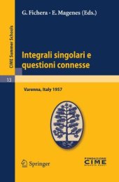 book Integrali Singolari e Questioni Connesse 