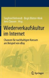 book Wiederverkaufskultur im Internet: Chancen für nachhaltigen Konsum am Beispiel von eBay    