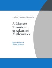 book Student's Solution Manual for A Discrete Transition to Advanced Mathematics  