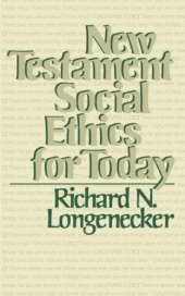 book New Testament Social Ethics for Today  