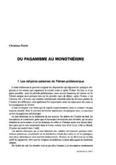 book Du paganisme au monothéisme (Yémen) 