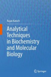 book Analytical Techniques in Biochemistry and Molecular Biology    