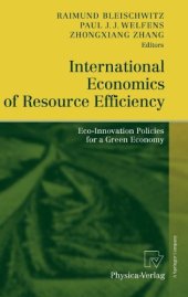 book International Economics of Resource Efficiency: Eco-Innovation Policies for a Green Economy    