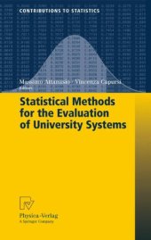 book Statistical Methods for the Evaluation of University Systems 