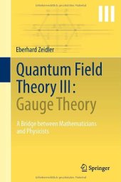 book Quantum Field Theory III: Gauge Theory: A Bridge between Mathematicians and Physicists    