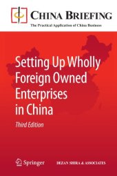 book Setting Up Wholly Foreign Owned Enterprises in China