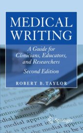 book Medical Writing: A Guide for Clinicians, Educators, and Researchers