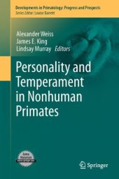 book Personality and Temperament in Nonhuman Primates