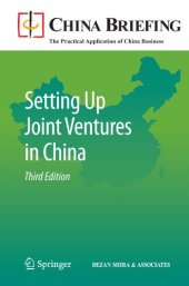 book Setting Up Joint Ventures in China