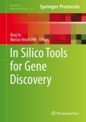 book In Silico Tools for Gene Discovery