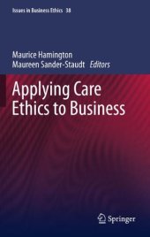 book Applying care ethics to business