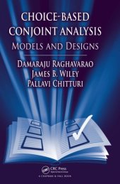 book Choice-Based Conjoint Analysis: Models and Designs    