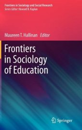 book Frontiers in Sociology of Education 