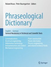 book Phraseological Dictionary English - German: General Vocabulary in Technical and Scientific Texts