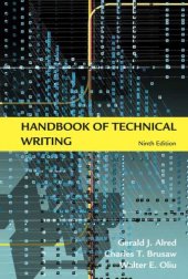 book Handbook of Technical Writing, 9th edition    