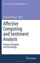 book Affective Computing and Sentiment Analysis: Emotion, Metaphor and Terminology