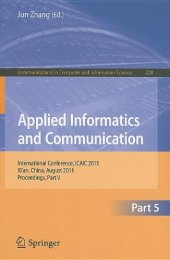 book Applied Informatics and Communication: International Conference, ICAIC 2011, Xi’an, China, August 20-21, 2011, Proceedings, Part V