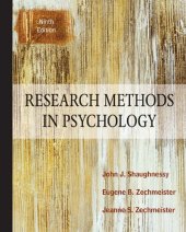 book Research Methods In Psychology (9th Edition)    