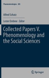 book Collected Papers V. Phenomenology and the Social Sciences