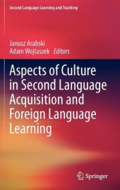 book Aspects of Culture in Second Language Acquisition and Foreign Language Learning 