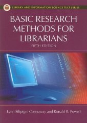 book Basic Research Methods for Librarians (Library and Information Science Text Series) 